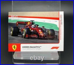 #002 Ferrari's 1000th Grand Prix Scuderia 2020 Topps Now F1 Formula 1 Leclerc