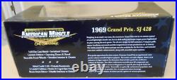 1/18 American Muscle Elite Edition 1969 Black Pontiac Grand Prix SJ 428 RARE