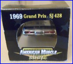 1/18 American Muscle Elite Edition 1969 Black Pontiac Grand Prix SJ 428 RARE