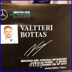 1/18 Mini Ch Mercedes W10 Bottas United States Grand Prix Winner 2019