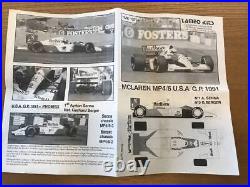 1/43 Kit TAMEO McLaren Honda MP4 6 1 A. Senna United States Grand Prix Winner