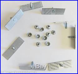 10 Pontiac Body Side Moulding Fasteners 2-1/2 x 3/4 Perforated Clips Bolts Nuts