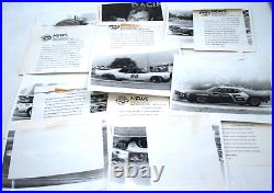 10pc 1971 WATKINS GLEN GRAND PRIX Press PACKAGE 8x10 Photos B/W +Bio SCCA Revson