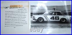 10pc 1971 WATKINS GLEN GRAND PRIX Press PACKAGE 8x10 Photos B/W +Bio SCCA Revson