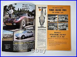10th Annual L. A. Times Grand Prix Auto Racing Program 1967 Riverside Raceway