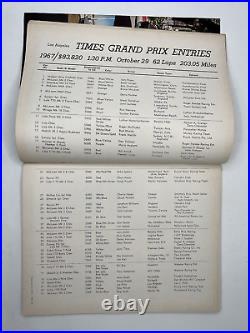 10th Annual L. A. Times Grand Prix Auto Racing Program 1967 Riverside Raceway