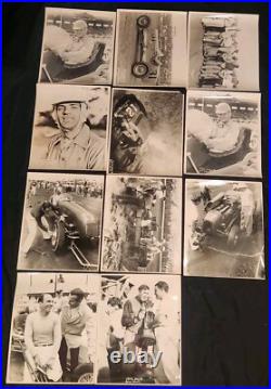 11 Vtg 40s Photographer Frank Smith Race Indy, Nascar, Midget Car Photos Racing