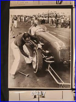 11 Vtg 40s Photographer Frank Smith Race Indy, Nascar, Midget Car Photos Racing