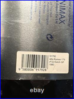 143 SPARK S1792 Alfa Romeo 179 Dutch Grand Prix 1980 #22 Gilles Villeneuve Open
