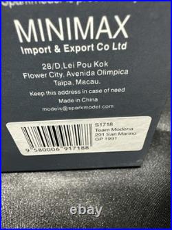 143 SPARK Team Modena San Marino GP 1991 Eric Van De Poeple Scarce USA Boxed