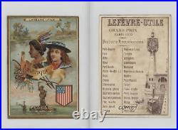 1890 Lefevre-Utile Trade Cards United States Amerique (Grand Prix Back) 11bd