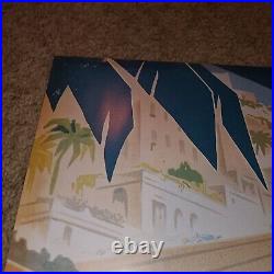 1937 Monaco Grand Prix Poster, 1999 Portal Publications, 36X24 RARE