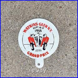 1955 Watkins Glen Grand Prix New York License Plate Topper Garage Auto Racing