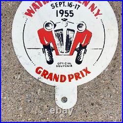 1955 Watkins Glen Grand Prix New York License Plate Topper Garage Auto Racing