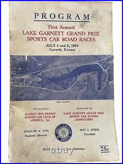 1959 Garnett KS First Year Grand Prix Auto Program