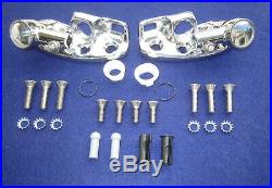 1960-1964 GM Convertible Sun Visor Supports & Stainless Steel Screw Mounting Kit