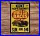 1960's Washington Auto Racing Framed Poster! Vintage Sports Car Grand Prix Race