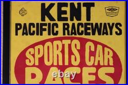 1960's Washington Auto Racing Framed Poster! Vintage Sports Car Grand Prix Race