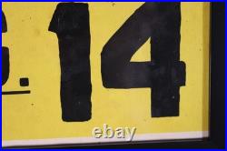 1960's Washington Auto Racing Framed Poster! Vintage Sports Car Grand Prix Race