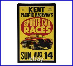 1960's Washington Auto Racing Framed Poster! Vintage Sports Car Grand Prix Race 1960's Washington Auto Racing Framed Poster! Vintage Sports Car Grand Prix Race