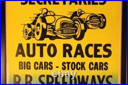 1960s RB Motor Speedway Auto Race 14X22 Framed Poster! Indy & Stock Race Cars