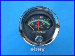 1961-64 Pontiac Tachometer Beautiful Original Chrome Plating & Face