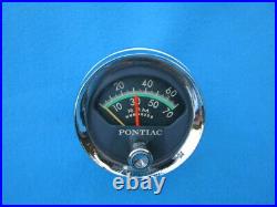 1961-64 Pontiac Tachometer Beautiful Original Chrome Plating & Face