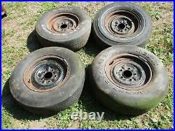 1962 63 Pontiac Catalina Grand Prix Factory steel rims 14 with 5 wheel pattern