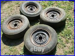 1962 63 Pontiac Catalina Grand Prix Factory steel rims 14 with 5 wheel pattern