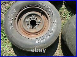 1962 63 Pontiac Catalina Grand Prix Factory steel rims 14 with 5 wheel pattern