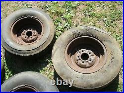 1962 63 Pontiac Catalina Grand Prix Factory steel rims 14 with 5 wheel pattern