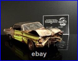 1962 Pontiac Catalina / Grand Prix Wrecked Abandoned Barn Find 1/18 HTF 1 Of 1
