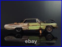 1962 Pontiac Catalina / Grand Prix Wrecked Abandoned Barn Find 1/18 HTF 1 Of 1