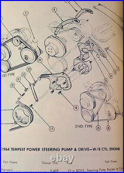 1963-1964 Gto Grand Prix Catalina Power Steering Pump Brackets