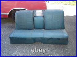 1963 Grand Prix Dark Teal Rear Seats Nice Frames With Speaker Grill No Speaker