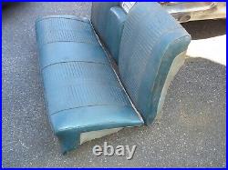 1963 Grand Prix Dark Teal Rear Seats Nice Frames With Speaker Grill No Speaker