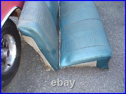 1963 Grand Prix Dark Teal Rear Seats Nice Frames With Speaker Grill No Speaker