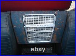 1963 Grand Prix Dark Teal Rear Seats Nice Frames With Speaker Grill No Speaker