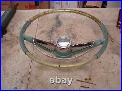 1963 Pontiac Grand Prix Catalina Clear & Blue/Green Steering Wheel Deluxe GM OEM