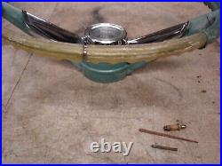 1963 Pontiac Grand Prix Catalina Clear & Blue/Green Steering Wheel Deluxe GM OEM