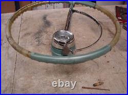 1963 Pontiac Grand Prix Catalina Clear & Blue/Green Steering Wheel Deluxe GM OEM