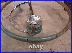 1963 Pontiac Grand Prix Catalina Clear & Blue/Green Steering Wheel Deluxe GM OEM