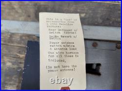 1964-1967 Pontiac GTO Grand Prix Radio Delco Echo Reverb Switch Harness 7284742