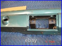 1964 Pontiac Grand Prix Lower Metal Dash Panel & Glove Box Door Nice Shape Teal