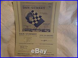 1965 DAN GURNEY RACING LP withBLACK & WHITE GLOSSY PHOTO INSERT, MF-101, grand prix