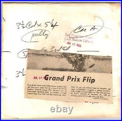 1965 NORM HALL, CRASH HOOSIER GRAND PRIX OFFENHAUSER, AUTO RACING Press Photo S1