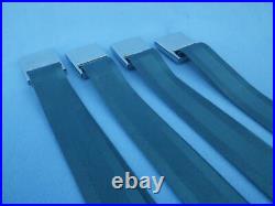 1966-67 GTO, Cutlass, Chevelle, Impala Deluxe GM Coach Logo Seat Belt Set Blue