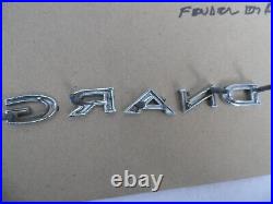 1966 Pontiac Grand Prix Fender Emblem Set Mint Pit Free Original Gm