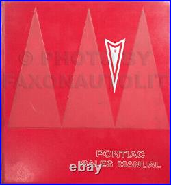 1966 Pontiac Sales Manual Dealer Album GTO Bonneville Grand Prix Catalina Etc