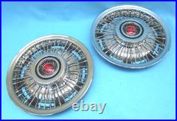 1967-72 Pontiac Firebird, Grand Prix, Tempest Wire Wheel Hubcaps (NOS) Set/4